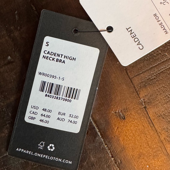 NWT Peloton Cadent High Neck Racerback Bra - Picture 3 of 5